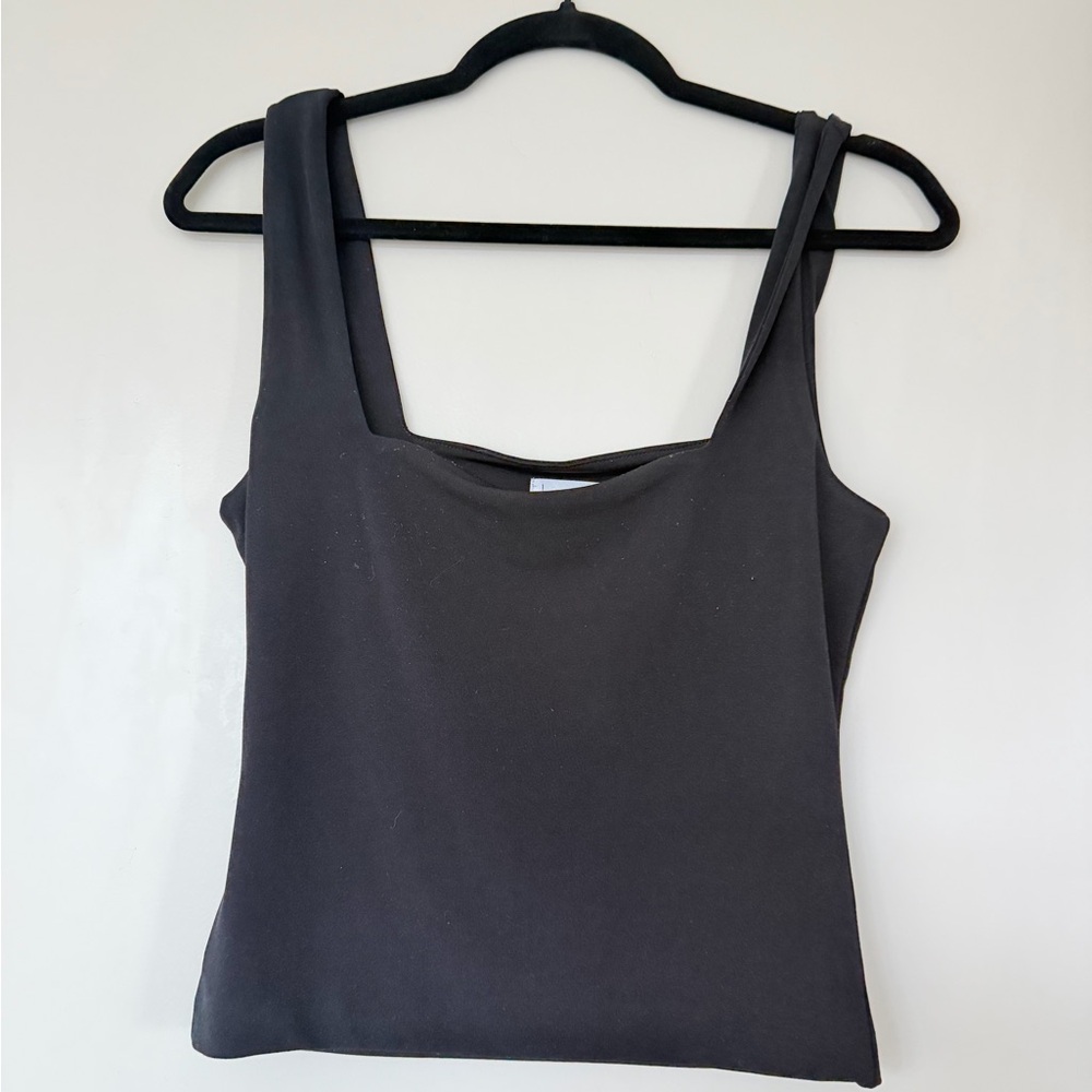 Leith Charcoal Sleeveless Tank Top